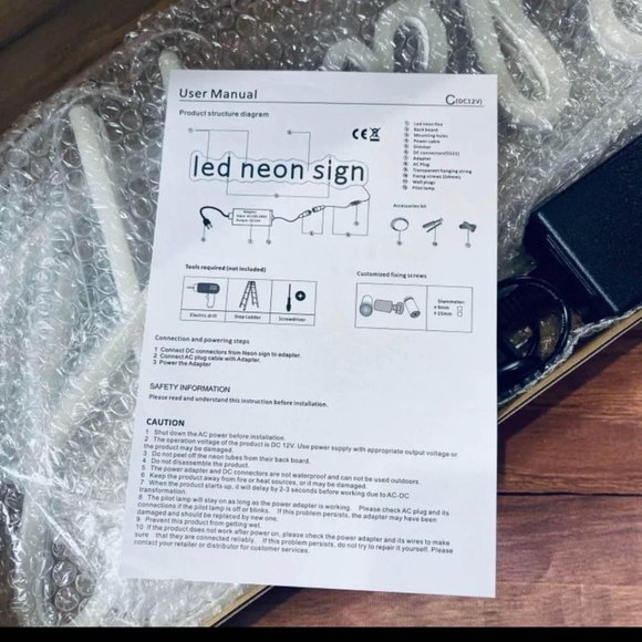 Happy Birthday Neon Sign 23x8 NEW - Picture 3 of 7